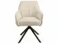 Krzesło tapicerowane NOTTI BREGO jasnobeżowe obracane do jadalni I sklep meblowy MIRAT.