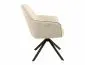 Krzesło tapicerowane NOTTI BREGO jasnobeżowe obracane do jadalni I sklep meblowy MIRAT.