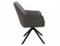 Krzesło tapicerowane NOTTI BREGO ciemnoszare obracane nowoczesne I sklep meblowy MIRAT.