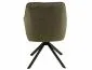 Krzesło tapicerowane NOTTI BREGO oliwkowe obracane z podłokietnikami I sklep meblowy MIRAT.