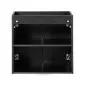 Szafka pod umywalkę NOVA BLACK 82-60-2D 60cm czarna dwudrzwiowa I sklep meblowy MIRAT. styl RYFLOWANY