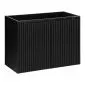 Szafka pod umywalkę NOVA BLACK 82-80-2D 80cm czarna ryflowana I sklep meblowy MIRAT. styl RYFLOWANY