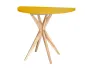 Wyrazisty stół rozkładany CUTTI 100x100 z żółtym blatem