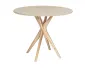 Subtelny stół rozkładany CUTTI 100x100 z beżowym blatem