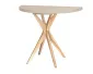 Subtelny stół rozkładany CUTTI 100x100 z beżowym blatem