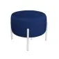 Pufa WILFRED MG VELVET granatowa/biała wysokiej jakości I sklep meblowy MIRAT.