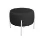 Pufa WILFRED MG VELVET czarna/biała welurowa I sklep meblowy MIRAT.