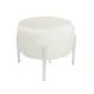 Pufa WILFRED MG VELVET jasnoróżowa/biała na nóżkach I sklep meblowy MIRAT.