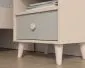 Szafka nocna dziecięca MEVEL szara I sklep meblowy MIRAT. styl PASTELE kolekcja MEVEL