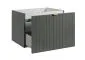 Szafka pod umywalkę HARMO 60 cm szaro-zielona półmat z szufladami | MIRAT  kolekcja HARMO