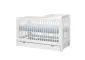 Łóżeczko dziecięce BASIC 140x70 białe transformowane | MIRAT.  kolekcja BASIC