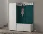 Garderoba z siedziskiem SINGAPUR 154 biała/zielona I sklep meblowy MIRAT. styl LOFT, SKANDYNAWSKI