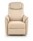 Fotel PARADISE kremowe elektrycznie rozkładane z gniazdem USB | MIRAT.