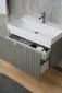 Umywalka meblowa z marmuru syntetycznego M 60 cm biała | MIRAT