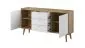 Komoda VIVIERA dąb/biała do salonu w stylu skandynawskim | MIRAT. w stylu SKANDYNAWSKI kolekcja VIVIERA