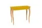 Biurko LILLO żółte na drewnianych nogach polskie | MIRAT. styl SKANDYNAWSKI