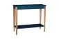 Konsola ASHME średnia petrol blue na drewnianych nogach | MIRAT. styl SKANDYNAWSKI