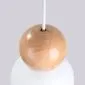 Lampa wisząca PEKKA 3P biała/naturalne drewno kule | sklep MIRAT  kolekcja pekka