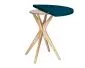 Stół półokrągły CUTTI 90x90 rozkładany petrol blue/dąb I sklep meblowy MIRAT. styl PASTELE