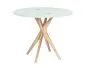 Subtelny stół CUTTI 90x90 miętowy