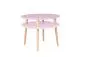 Stolik kawowy UFO MEDIUM różowy okrągły w stylu skandynawskim | MIRAT. w stylu SKANDYNAWSKI kolekcja