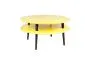 Stolik UFO Low żółty czarne nogi Ragaba | MIRAT.