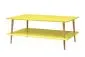 Ława KORO LOW żółta na bukowych nogach | MIRAT. w stylu SKANDYNAWSKI kolekcja