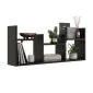 Nowoczesna półka ALESIA 5 czarna wisząca | MIRAT. w stylu LOFT kolekcja