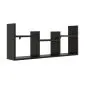 Nowoczesna półka ALESIA 5 czarna wisząca | MIRAT. w stylu LOFT kolekcja
