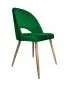 Krzesło ISKAR 2 VELVET zielone/dąb nowoczesne | MIRAT. w stylu GLAMOUR kolekcja
