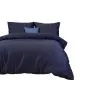 Pościel satyna bawełniana ciemny granat 026/220x200  | MIRAT.