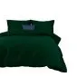 Komplet pościeli satyna bawełniana zieleń butelkowa 036/220x200 | MIRAT.