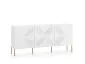 Komoda KLARA 3D biały mat do nowoczesnego salonu I sklep meblowy MIRAT. styl GLAMOUR