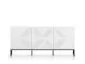 Komoda KLARA 3D biały mat z podstawą w stylu glamour I sklep meblowy MIRAT. styl GLAMOUR