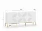 Komoda KLARA 3D biały mat z podstawą w stylu glamour I sklep meblowy MIRAT. styl GLAMOUR
