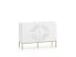 Komoda KLARA 2D biały mat z podstawą do sypialni I sklep meblowy MIRAT. styl GLAMOUR