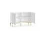 Komoda KLARA 2D biały mat z podstawą do sypialni I sklep meblowy MIRAT. styl GLAMOUR