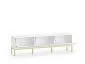 Szafka RTV KLARA biały mat z podstawą pod telewizor nowoczesna I sklep meblowy MIRAT. styl GLAMOUR kolekcja KLARA