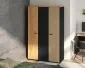 Szafa COLT 01 3D dąb złoty craft/czarna I sklep meblowy MIRAT. styl LOFT kolekcja COLT