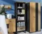 Regał COLT dąb złoty craft/czarny I sklep meblowy MIRAT. styl LOFT kolekcja COLT
