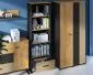 Regał COLT dąb złoty craft/czarny I sklep meblowy MIRAT. styl LOFT kolekcja COLT