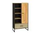 Regał niski COLT dąb złoty craft/czarny I sklep meblowy MIRAT. styl LOFT kolekcja COLT