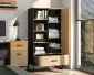 Regał niski COLT dąb złoty craft/czarny I sklep meblowy MIRAT. styl LOFT kolekcja COLT