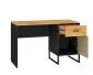 Biurko młodzieżowe COLT 07 dąb złoty craft/czarne I sklep meblowy MIRAT. styl LOFT kolekcja COLT