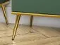 Szafka RTV GRIN 160 zielona na złotych metalowych nogach I sklep meblowy MIRAT. styl GLAMOUR kolekcja GRIN
