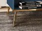 Ława BLU 90x60 granatowa z półką w stylu glamour I sklep meblowy MIRAT. styl GLAMOUR kolekcja BLU