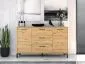 Komoda NIKOLA 2D3S dąb artisan do przedpokoju polskiej produkcji I sklep meblowy MIRAT. styl LOFT kolekcja NIKOLA