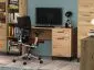 Biurko NIKOLA dąb artisan z szafką i szufladą I sklep meblowy MIRAT. styl LOFT kolekcja NIKOLA