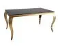 Stół PRINCE 150x90 czarny/złoty I sklep meblowy MIRAT. styl GLAMOUR
