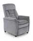 Fotel rozkładany JORDAN szary z podnóżkiem I sklep meblowy MIRAT.